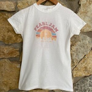 Pearl Jam North America 2014 Tour Tee White Small